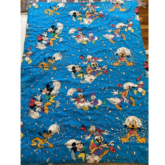 Disney Blanket Comforter Twin Size Bedding Pillow Fight Characters - Picture 3 of 8